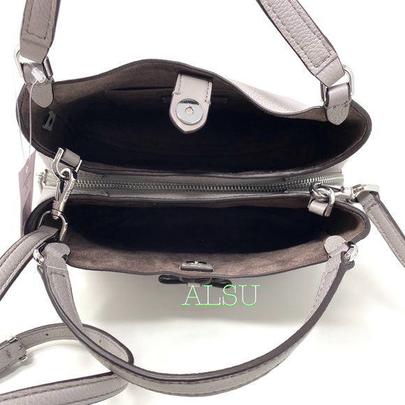 Kate♠️Spade Sm Triple Compartment Le Satchel Grey - Picture 9 of 13